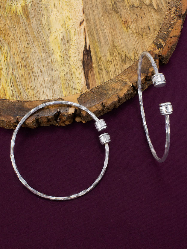 Stainless Steel Kada Trendy Bracelet Pair