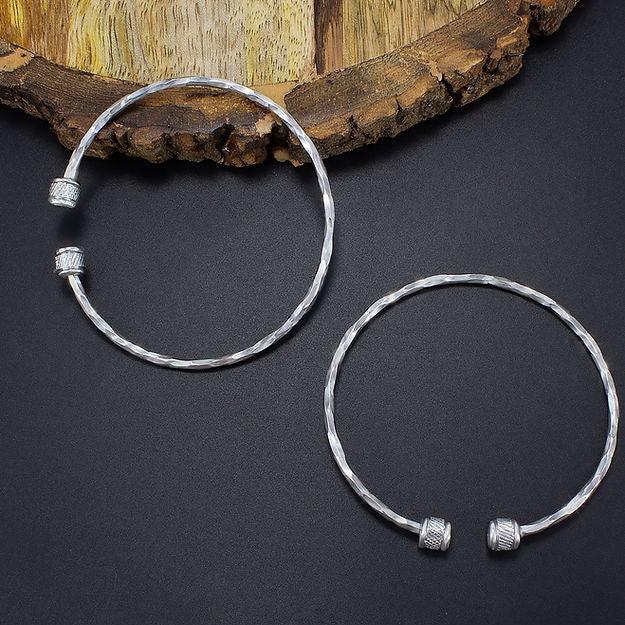 Stainless Steel Kada Trendy Bracelet Pair