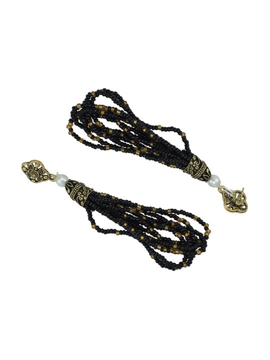 Black Beaded Jewellery Set