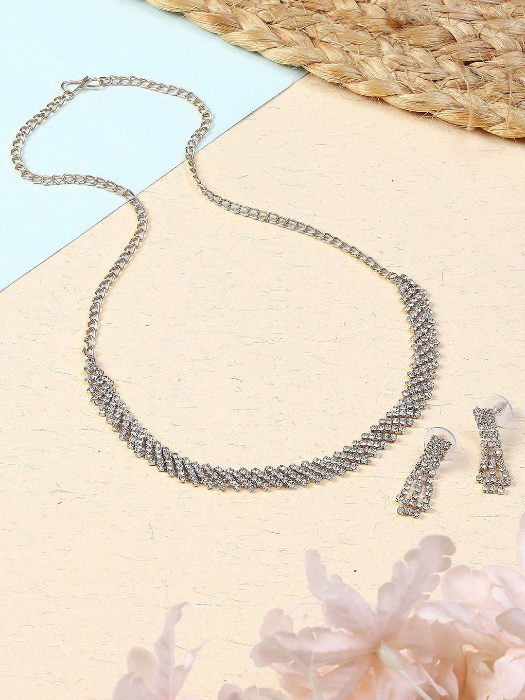 Sleek CZ Jewellery Set