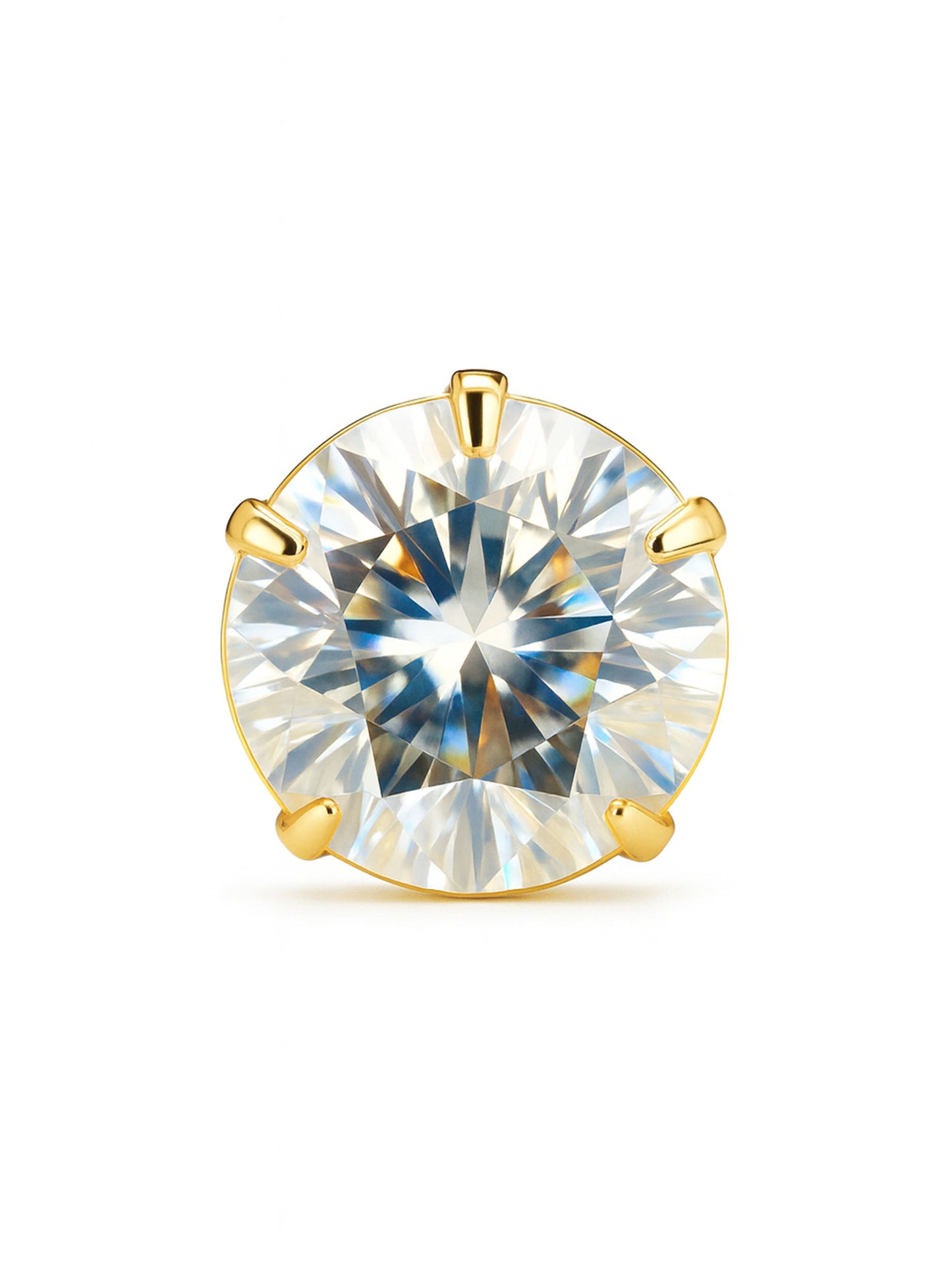 Gold Plated AD Minimal Stud Earrings