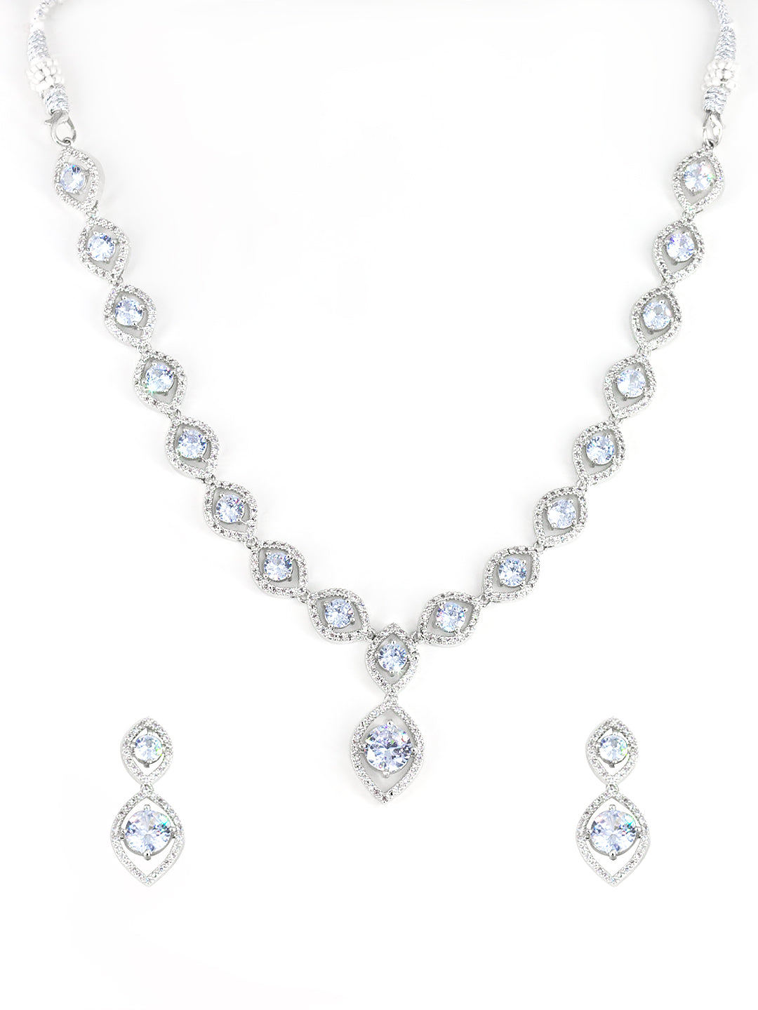 American Diamond Long Jewellery Set