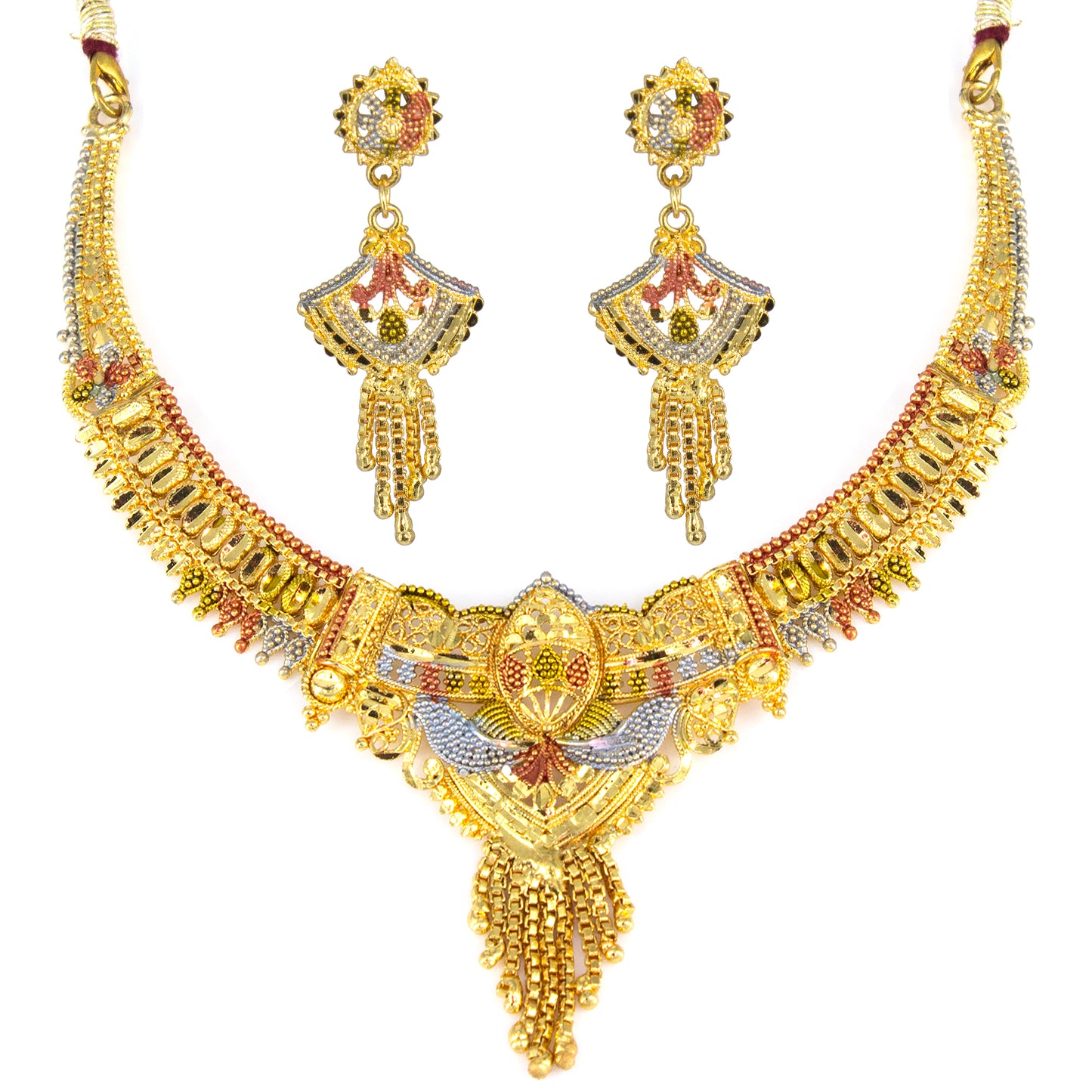 Traditional Gold-Plated Jewellery Set