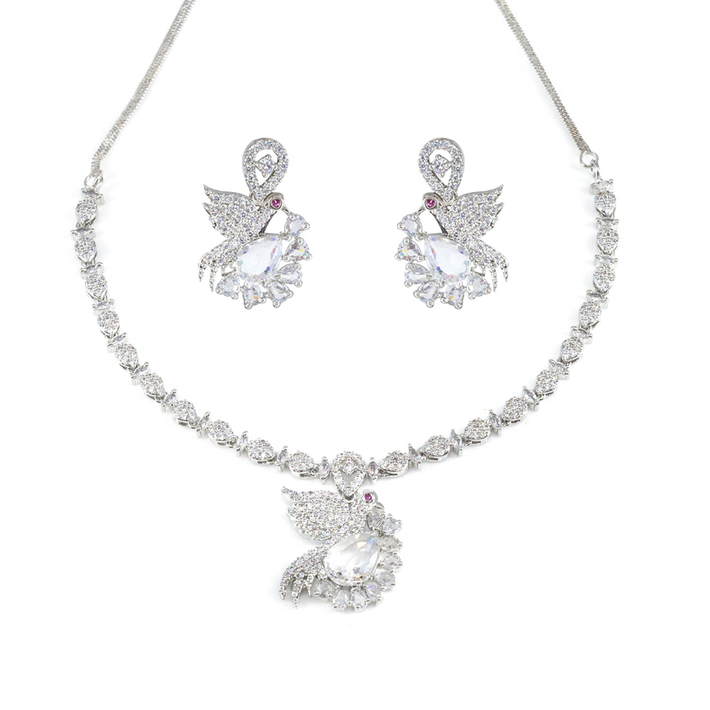 AD Bird Designer Sleek Jewellery Set with Earrings