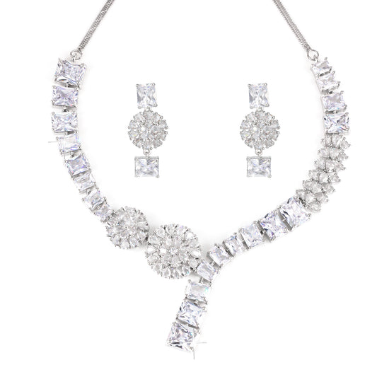 American Diamond Designer Premium Party Jewellery Set