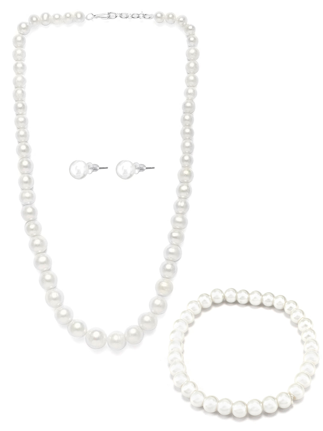 Faux Pearls Jewellery Set