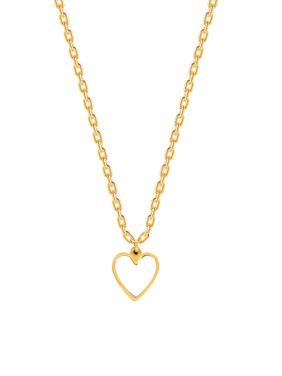 Anti Tarnish Stainless Steel Heart Necklace