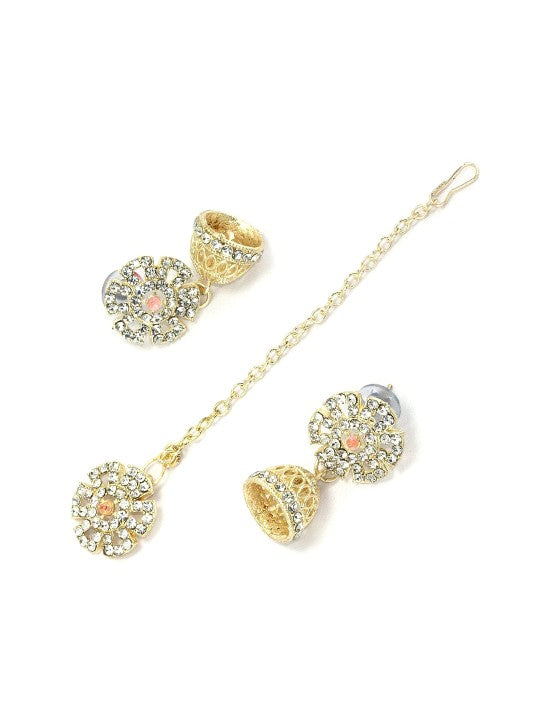 Pink Floral Jewellery Set