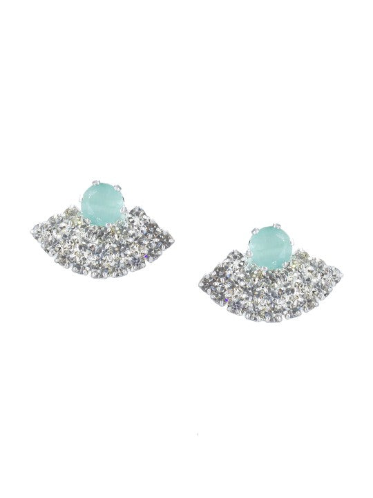 Silver Plated CZ-Studded Jewellery Set