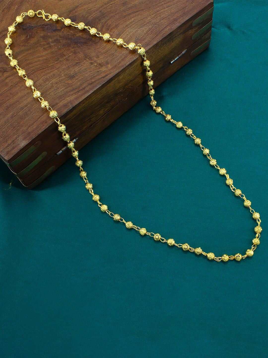Gold Plated Brass Matar Mala Necklace – PRIVIU