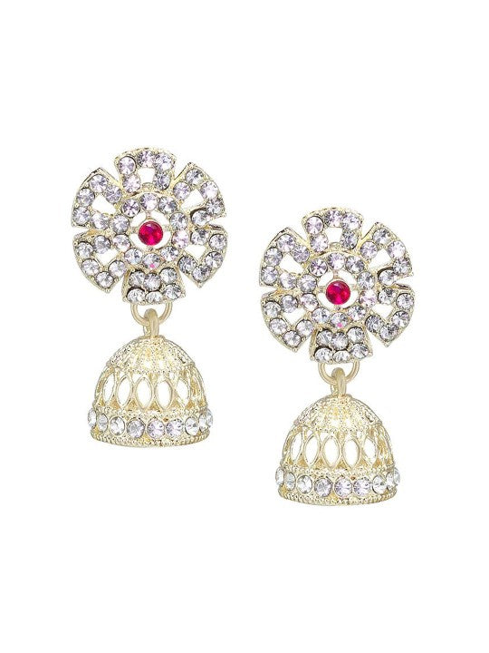 Red Floral Jewellery Set