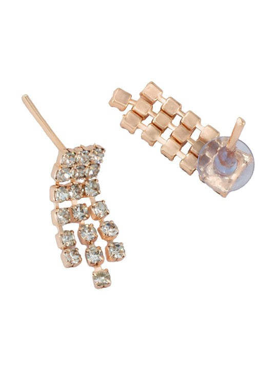 Rose Gold-Plated CZ-Studded Jewellery Set