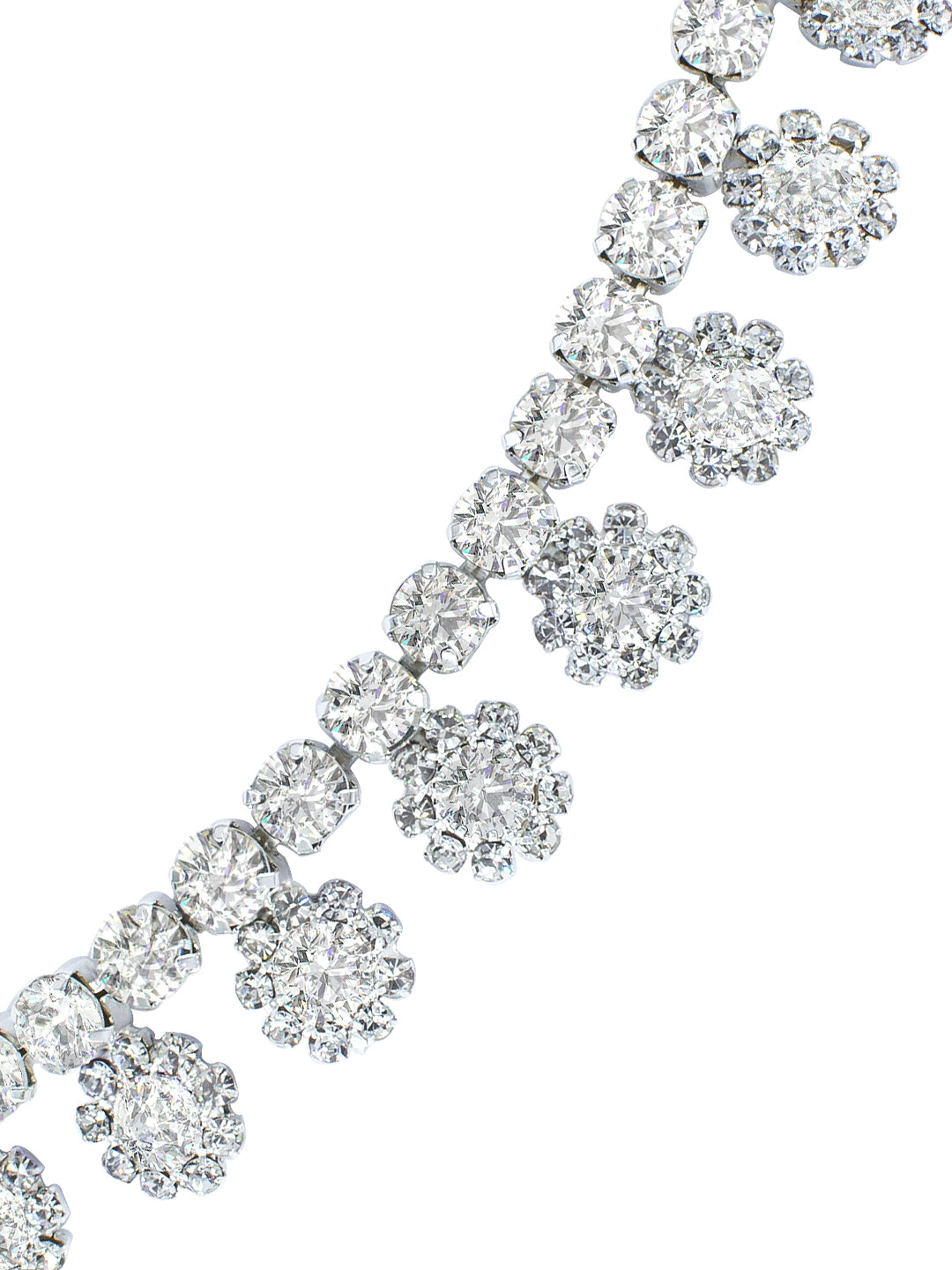 Floral CZ Stones Jewellery Set