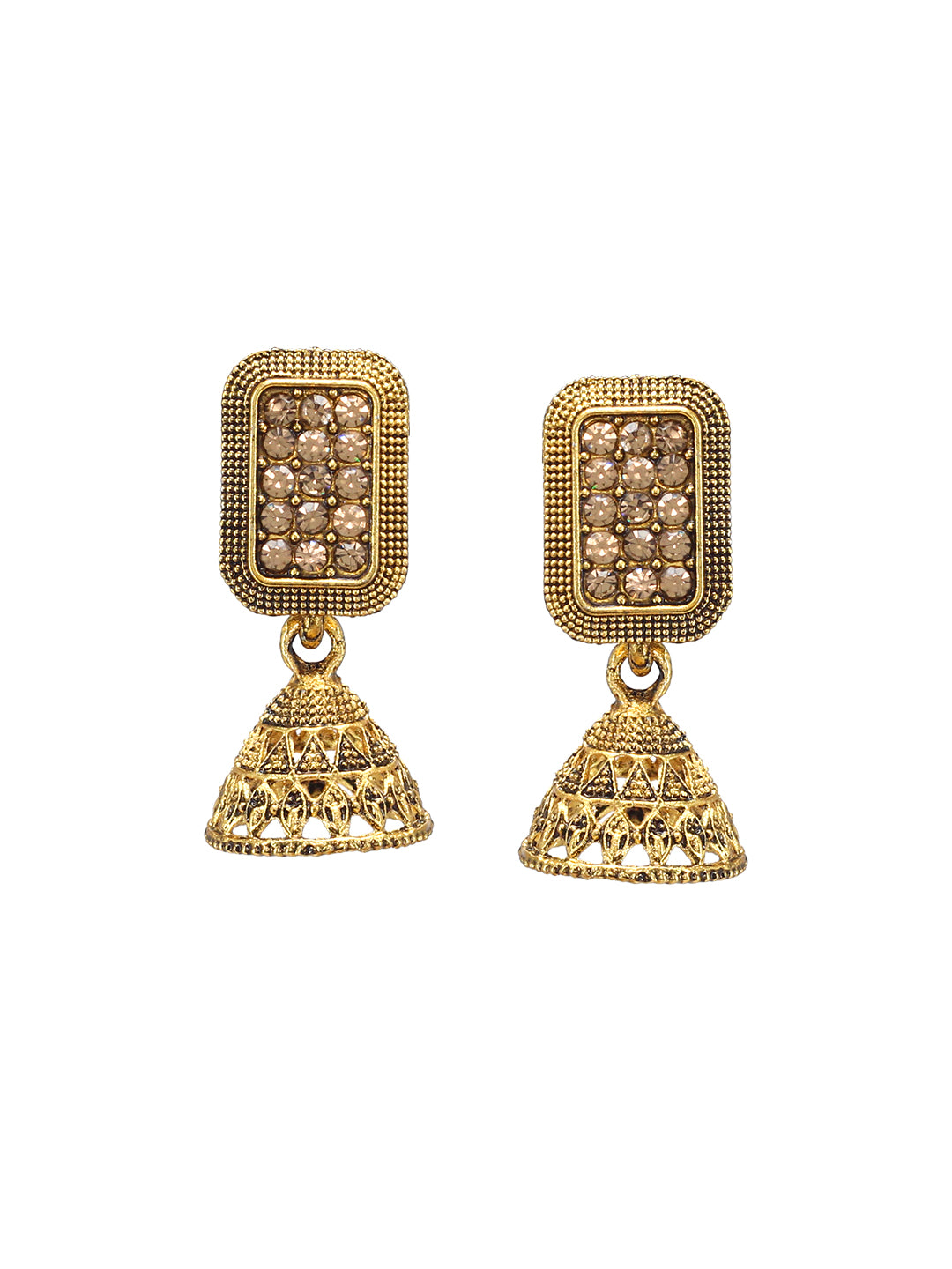 Rectangular Jhumka Earrings