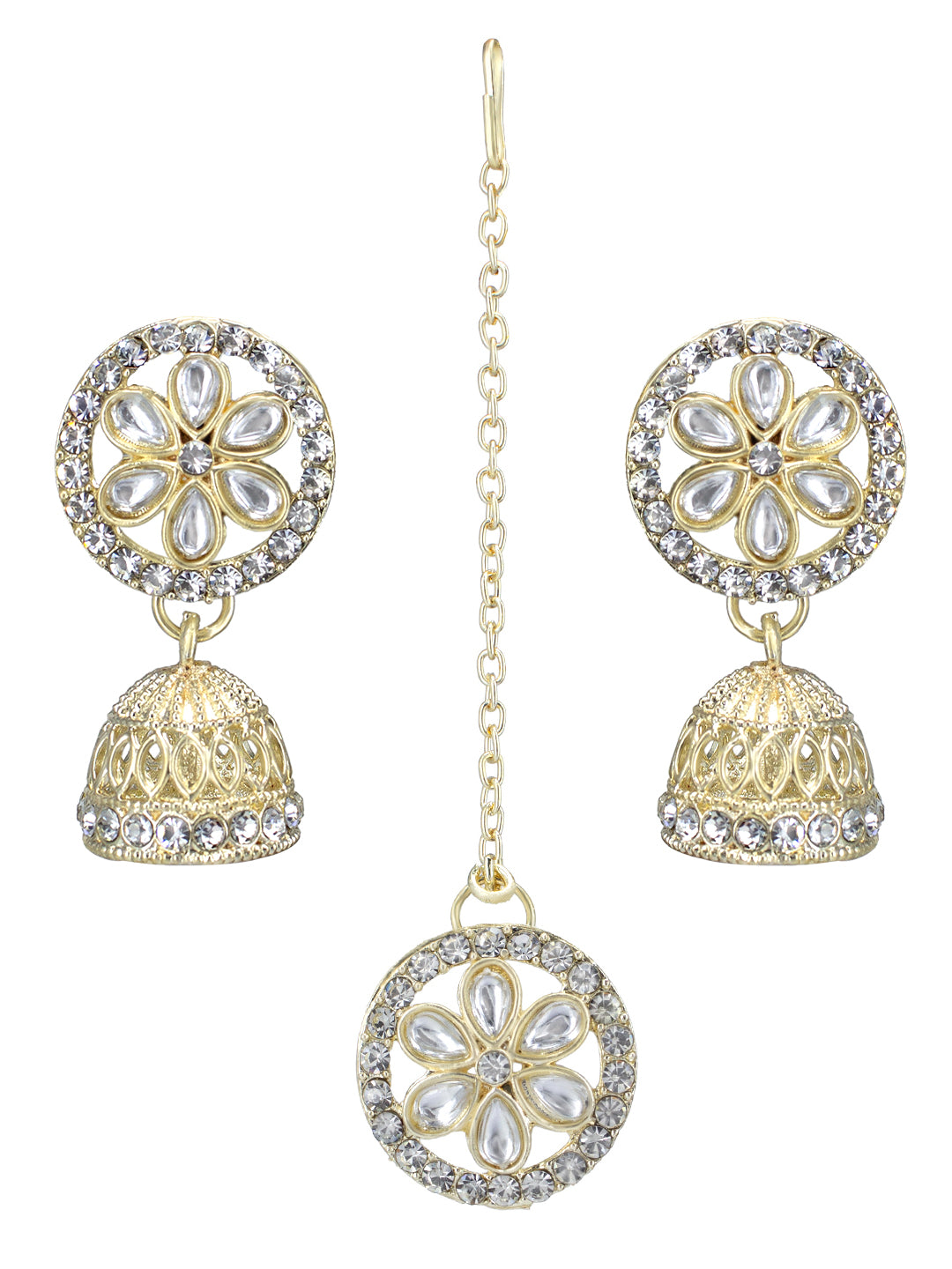 Floral CZ Jewellery Set