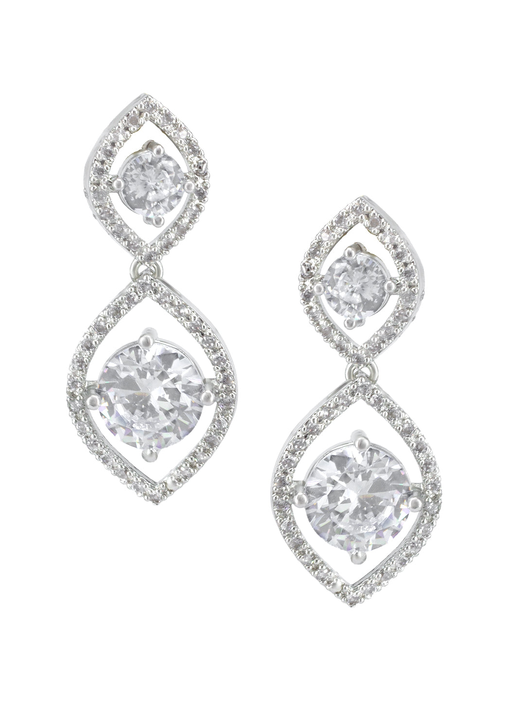 American Diamond Long Jewellery Set