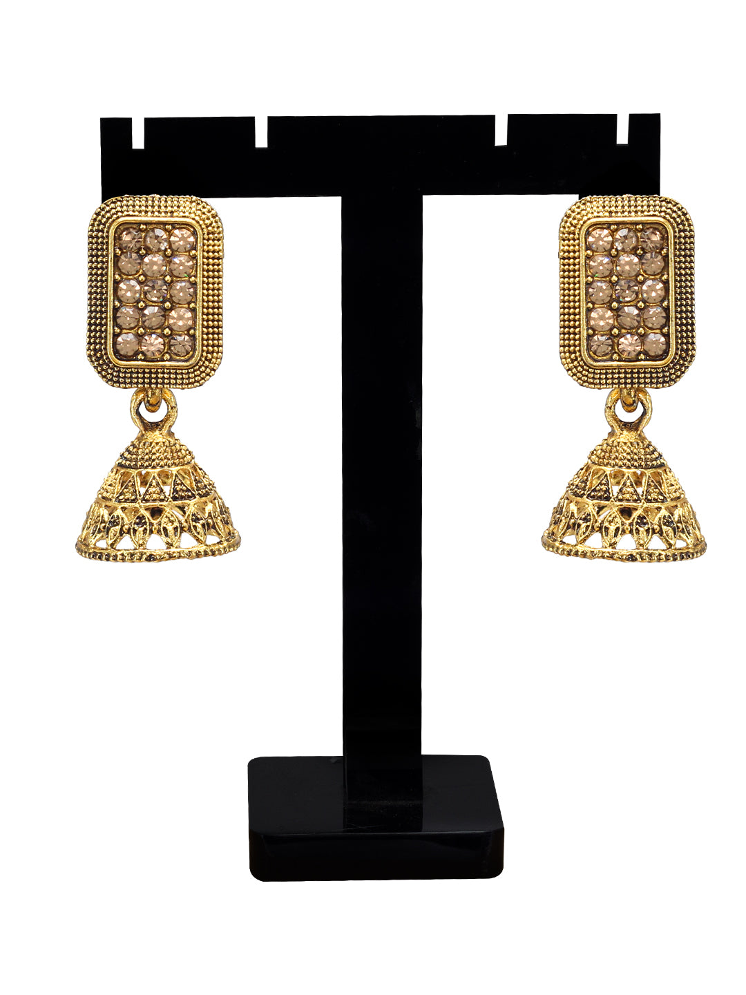 Rectangular Jhumka Earrings