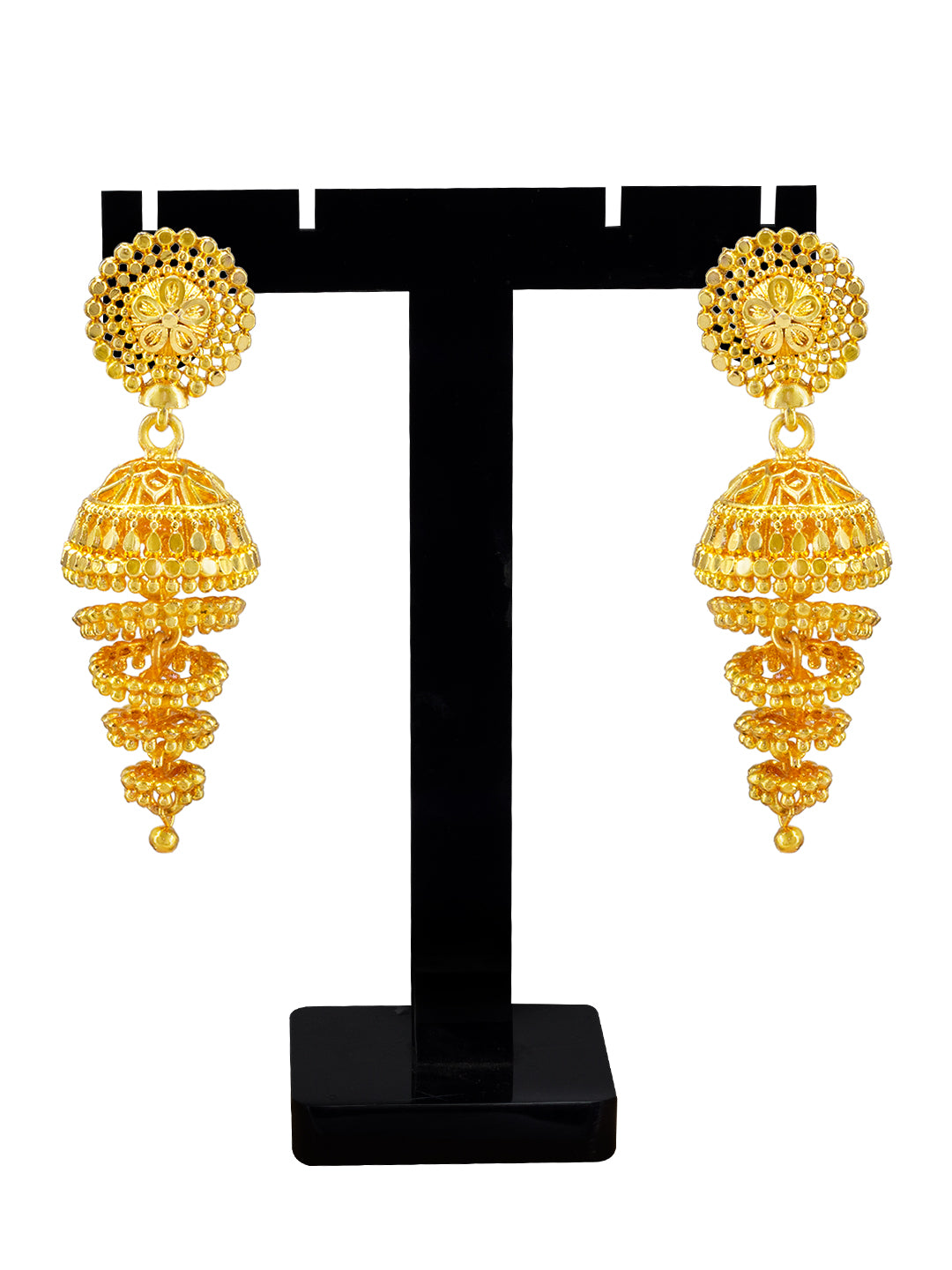 Floral Trendy Spiral Jhumka Earrings