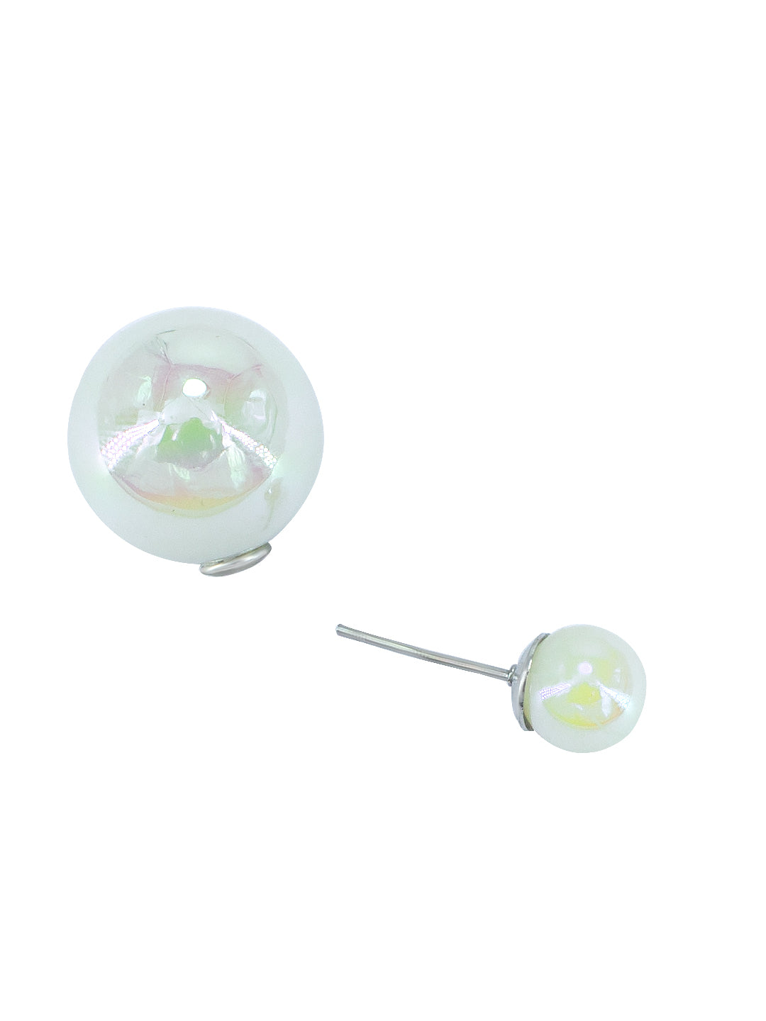 Double Sided Pearl Stud Earrings
