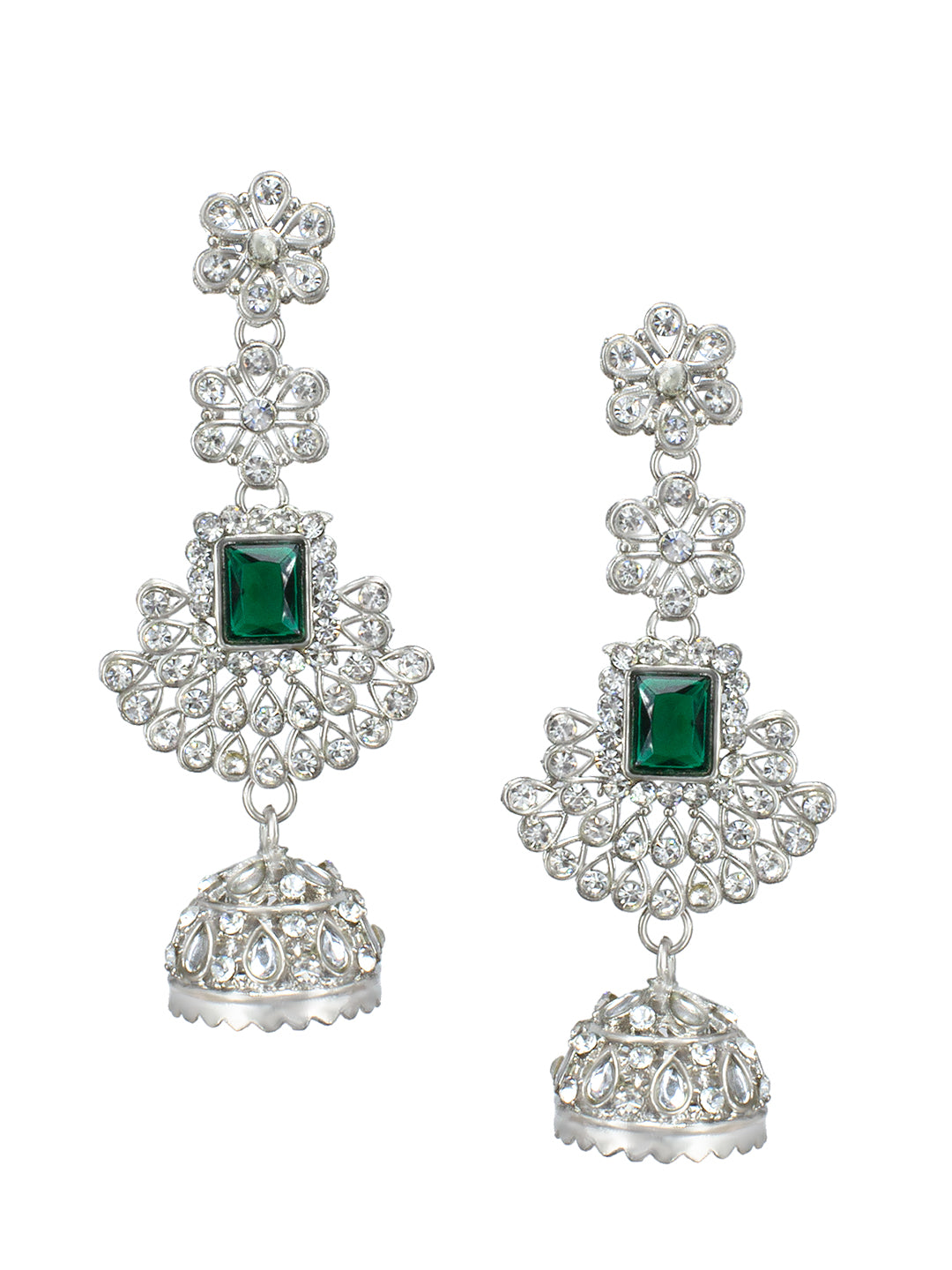 Green CZ Bridal Jewellery Set