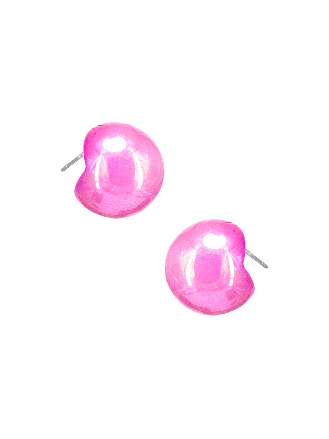 Pink Chunky Doom Earrings