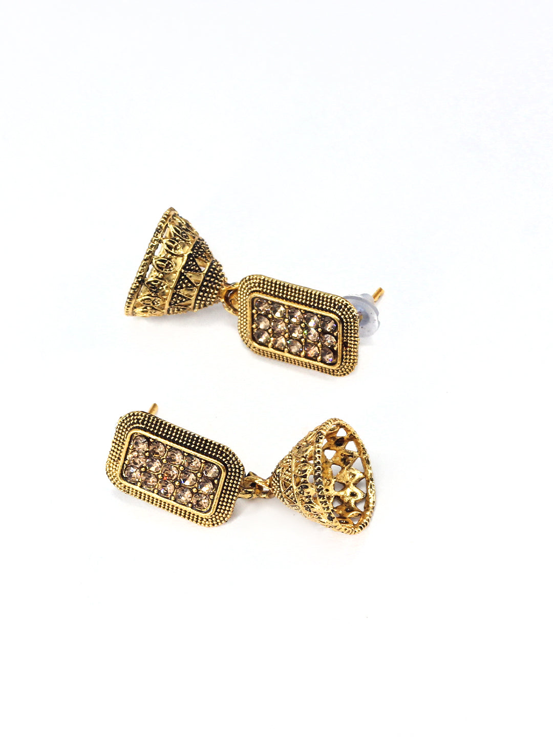 Rectangular Jhumka Earrings