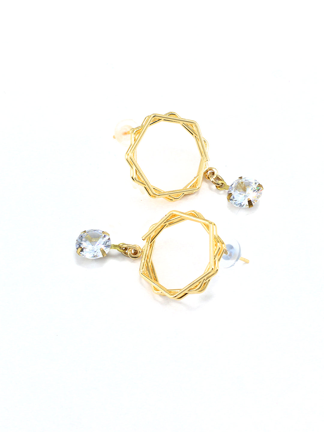 CZ Drop Earrings