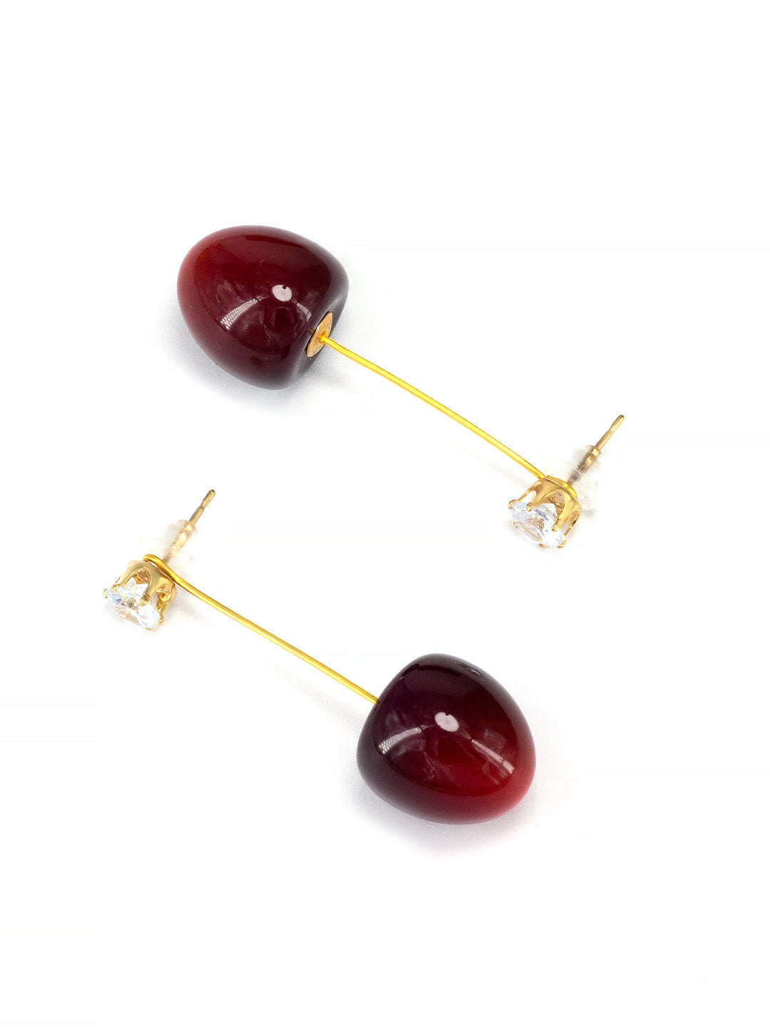 Red Cherry Drop Earrings