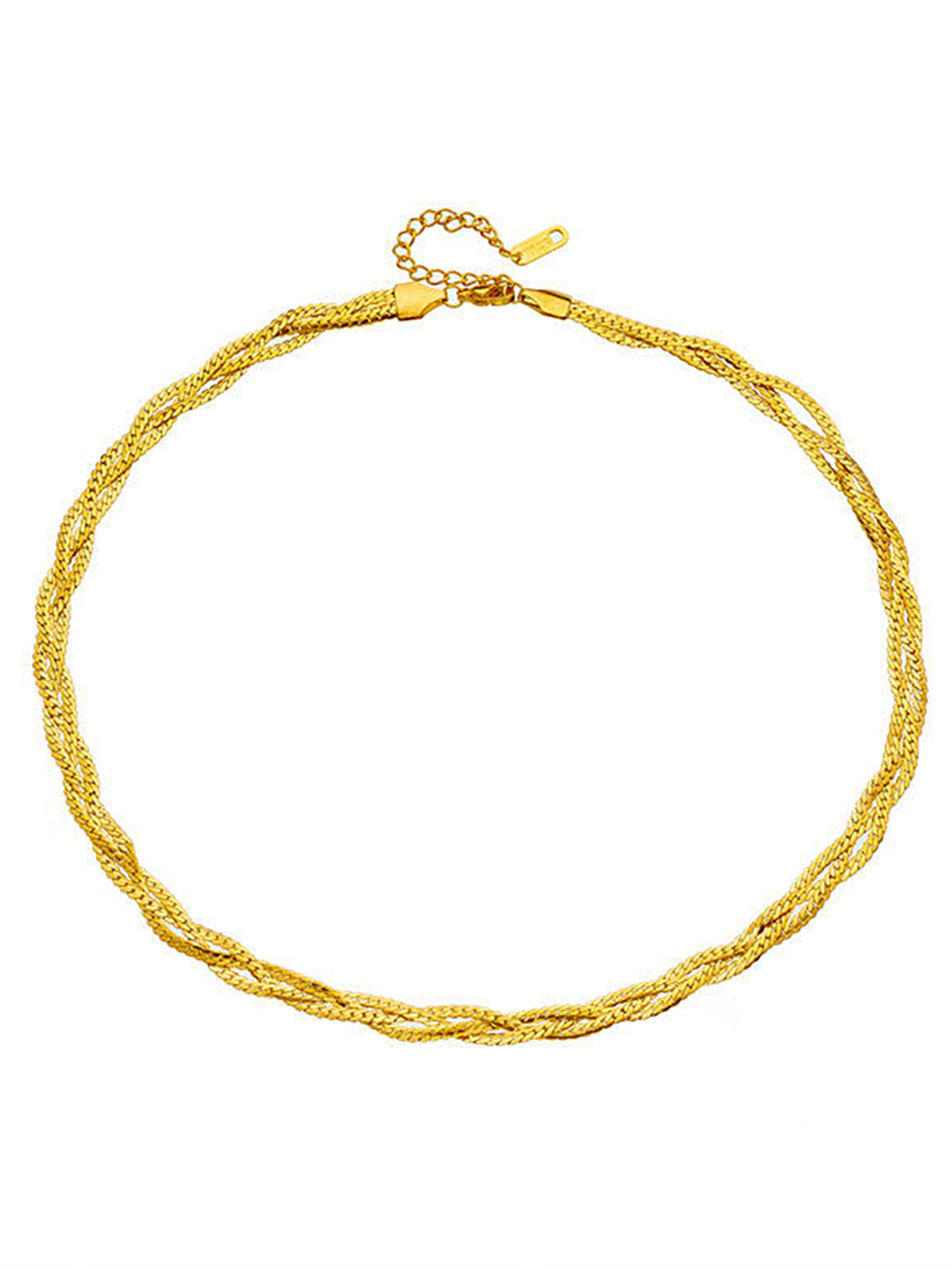 Anti Tarnish Trendy Twisted Snake Chain Necklace