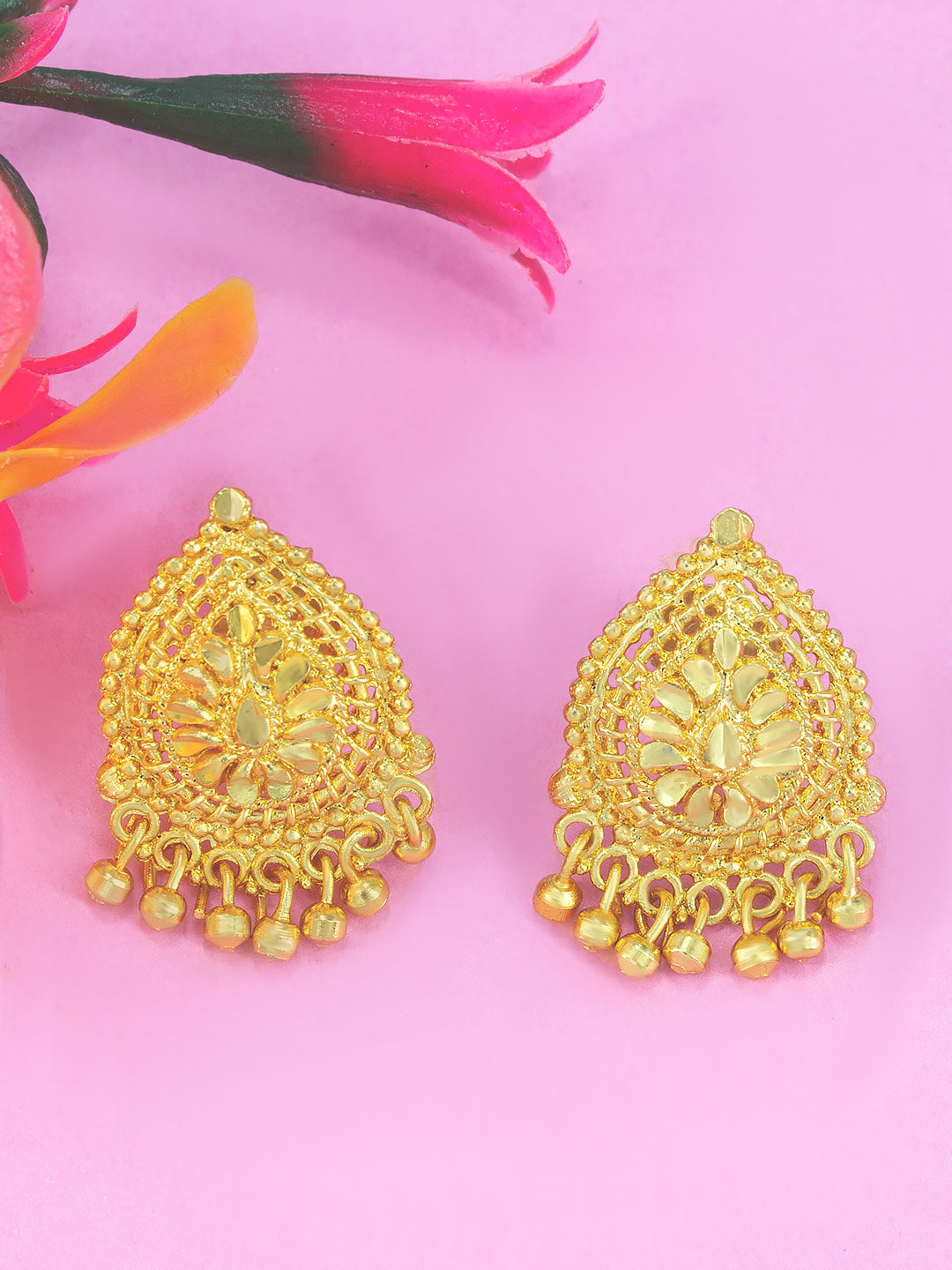 Pear Shaped Stud Earrings
