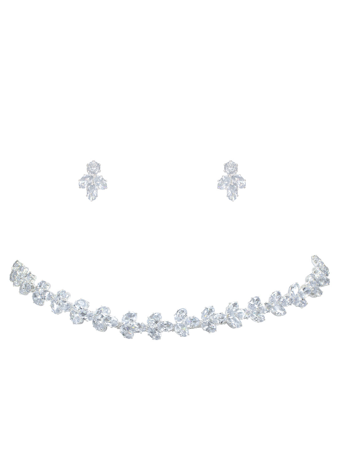 Floral Crystal Jewellery Set