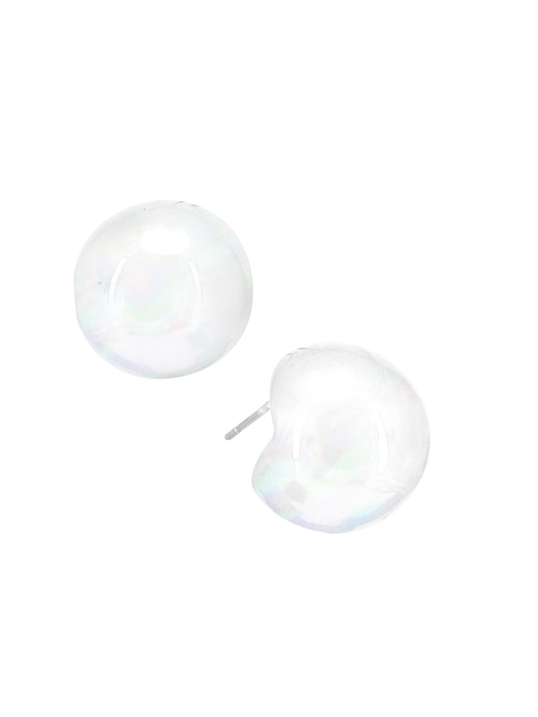 White Chunky Doom Earrings