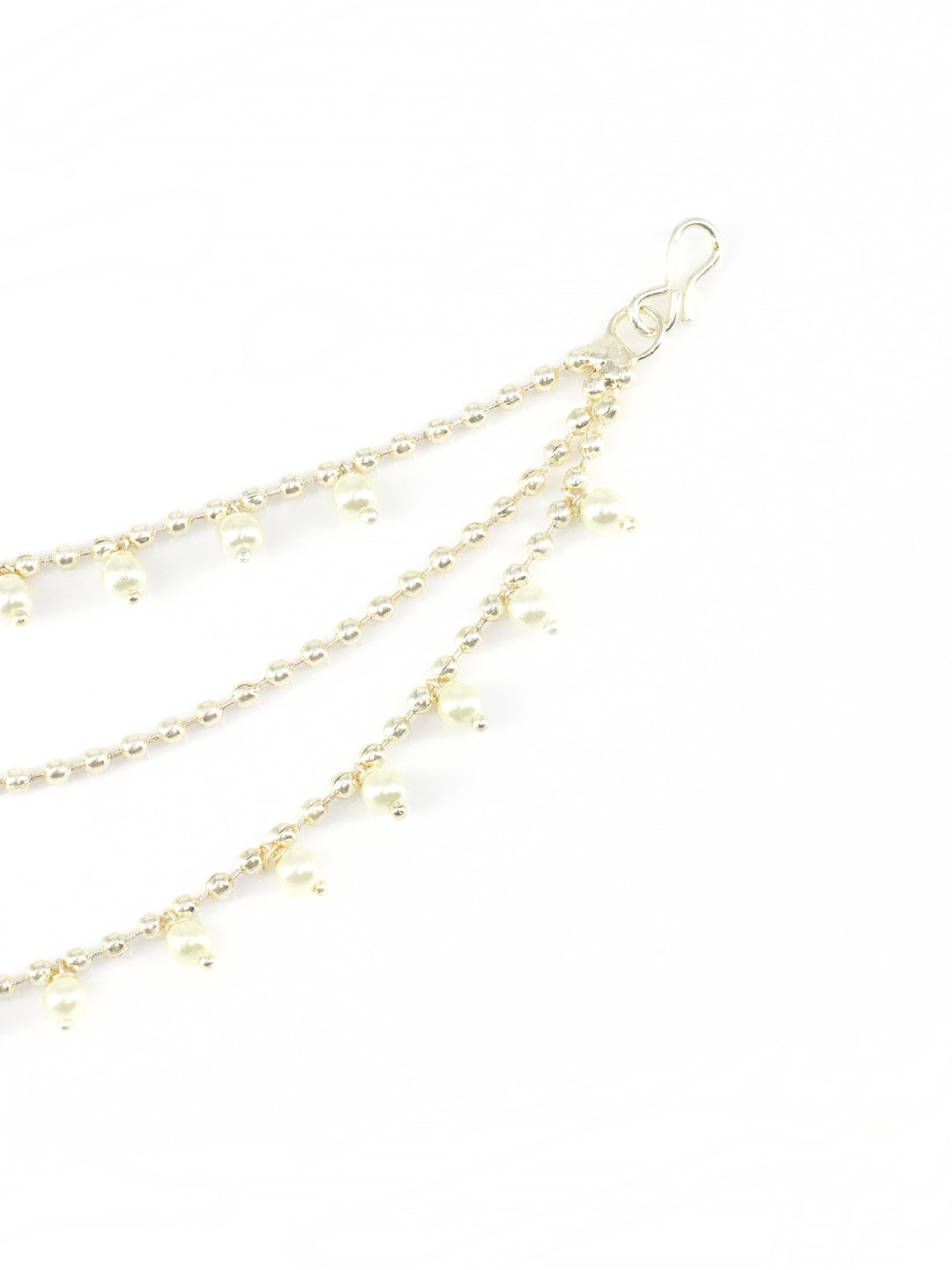 Bahubali Ear Chain 3 Layered