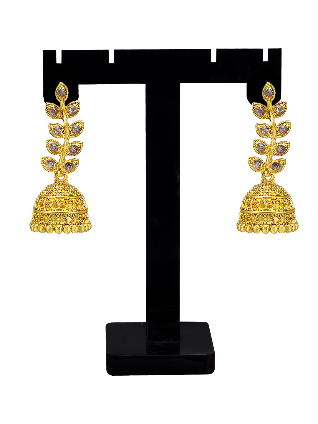 Leaf Jhumka Earrings