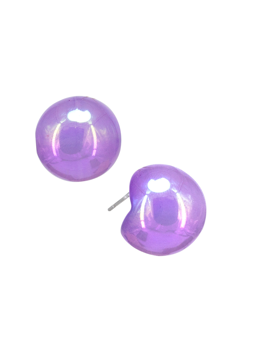 Purple Chunky Doom Earrings