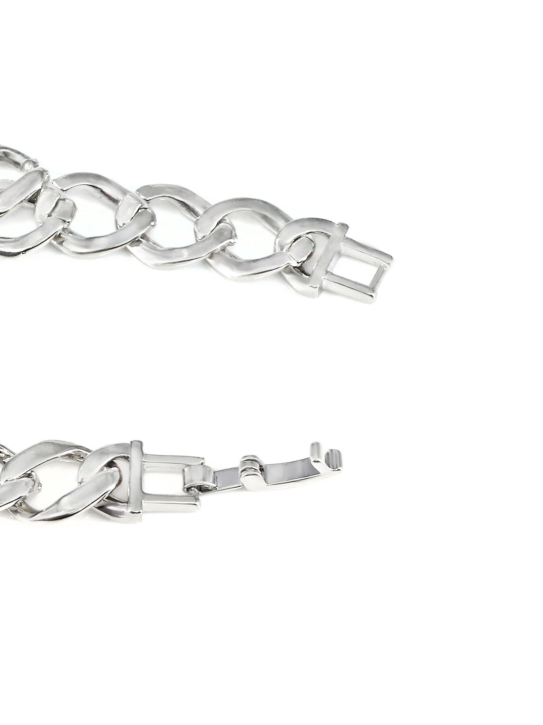 Stainless Steel Anti Tarnish American Diamond Link Chain Bracelet