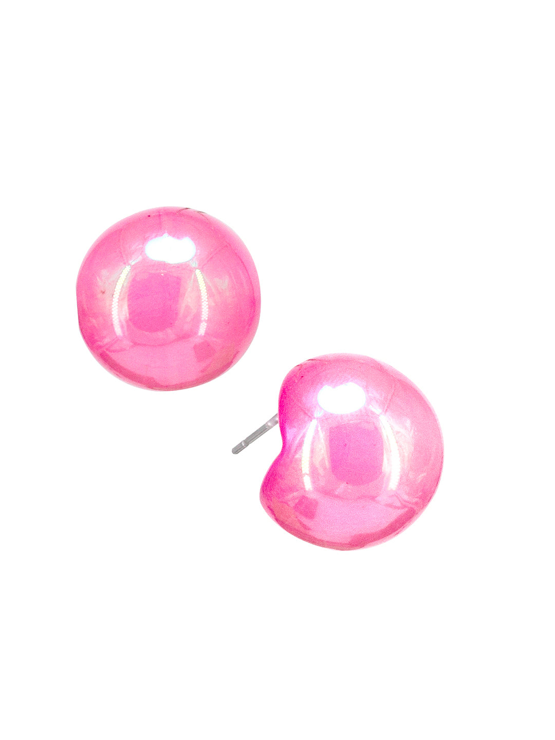 Pink Chunky Doom Earrings