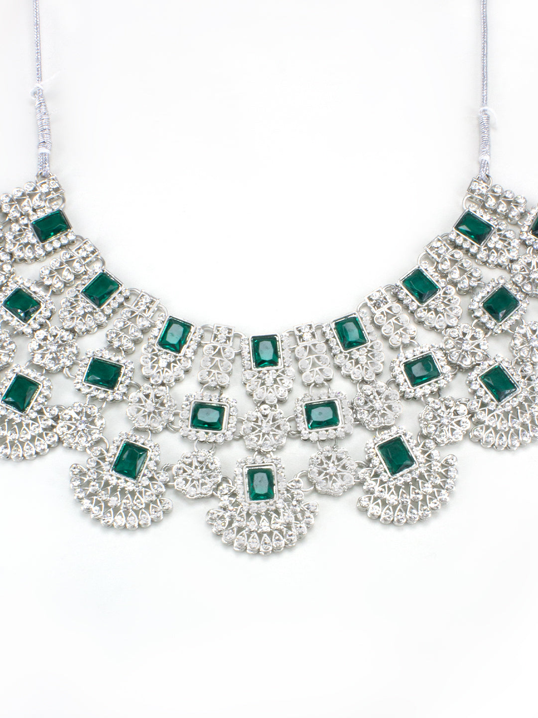 Green CZ Bridal Jewellery Set
