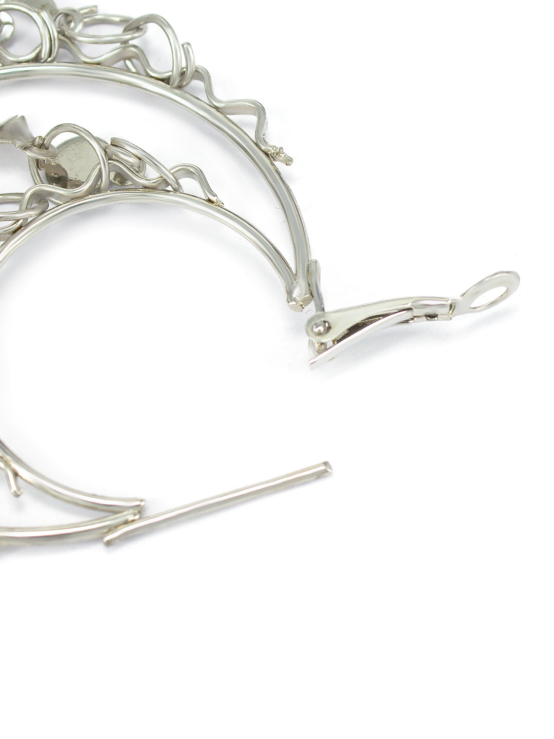 Oxidized Chandbaali Jhumka Star Drop Earrings