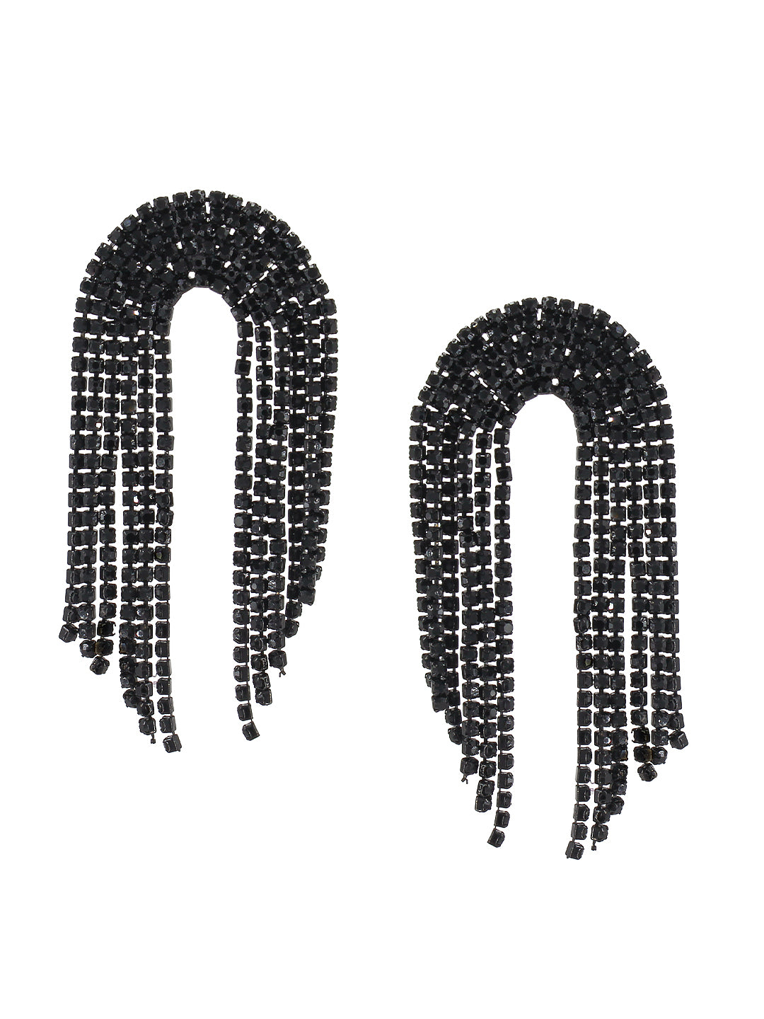 Black CZ Choker Jewellery Set