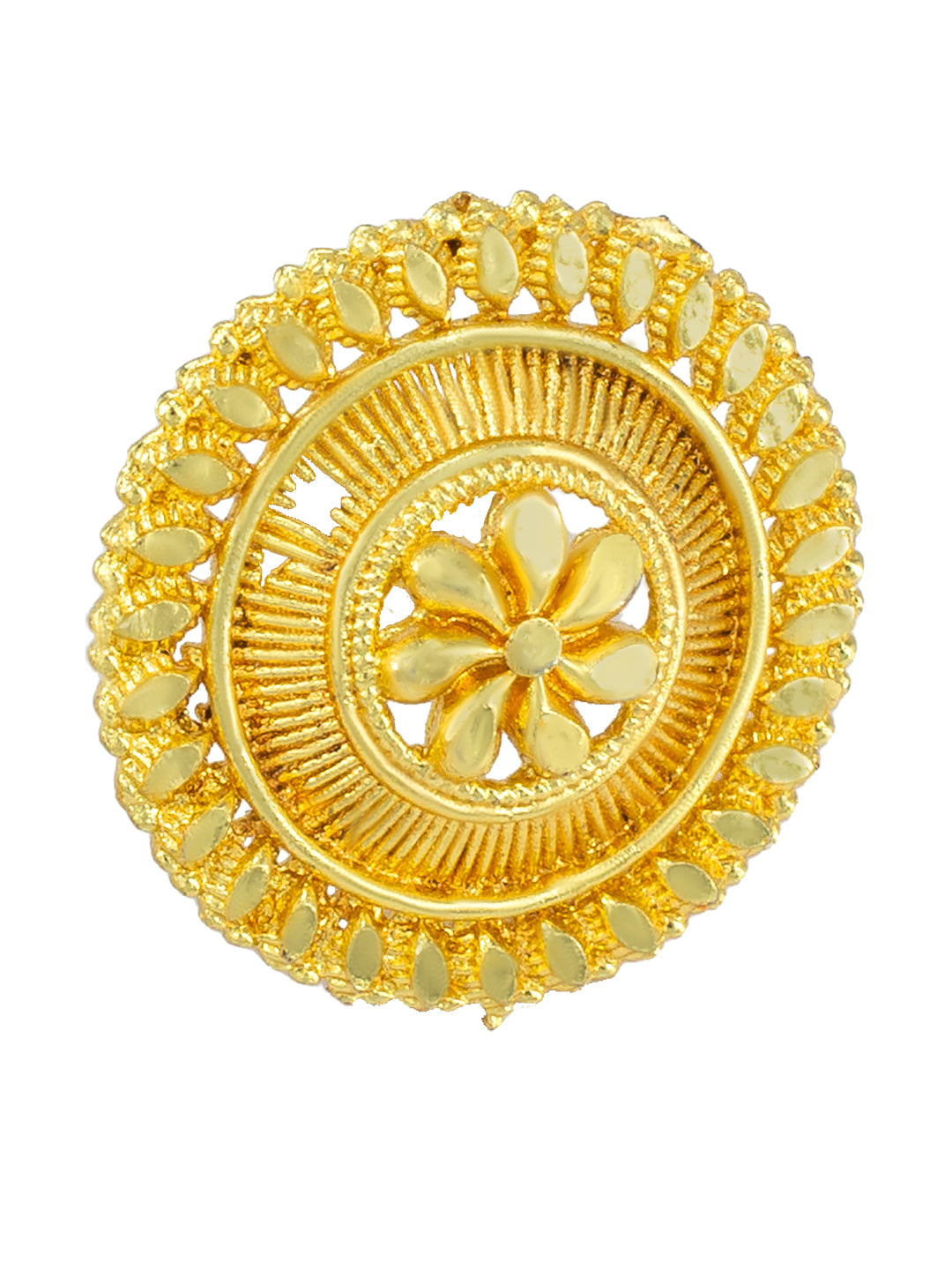 Gold Plated Floral Stud Earrings
