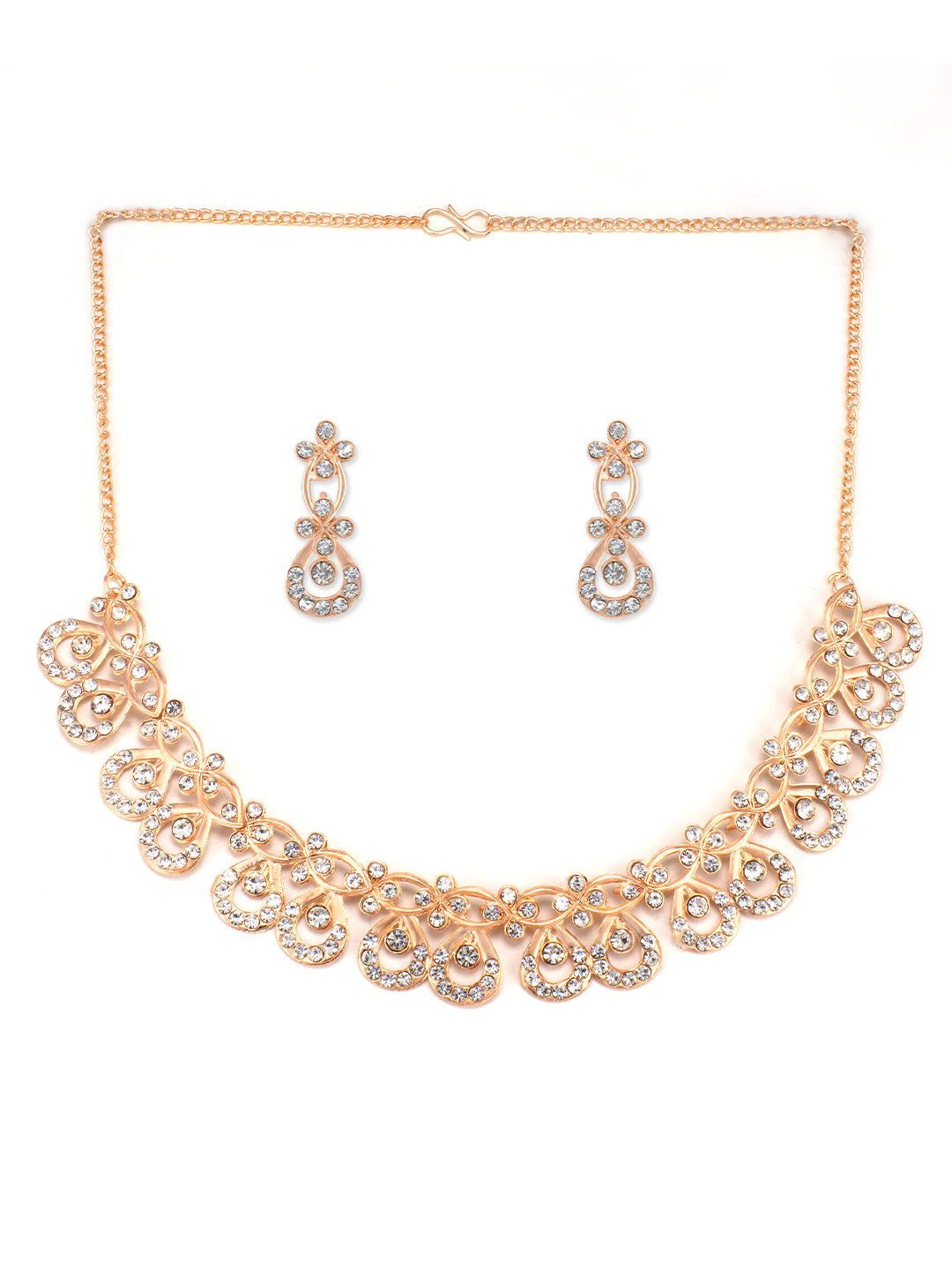 Gold Plated CZ Jewellery Set