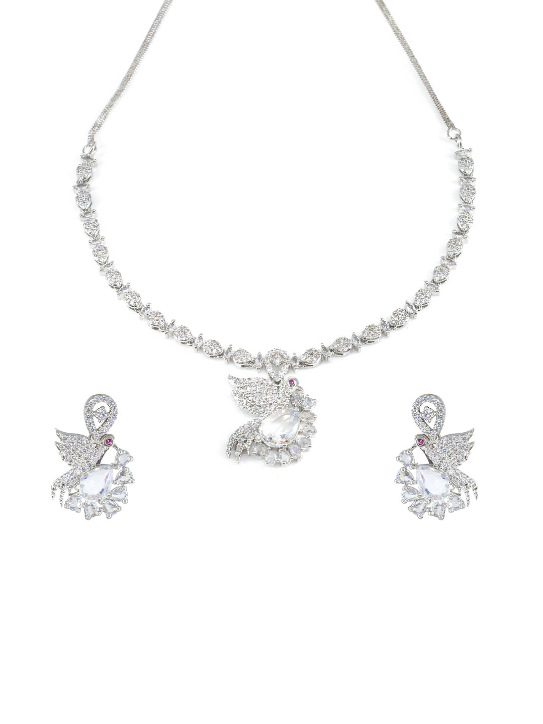 AD Bird Designer Sleek Jewellery Set with Earrings