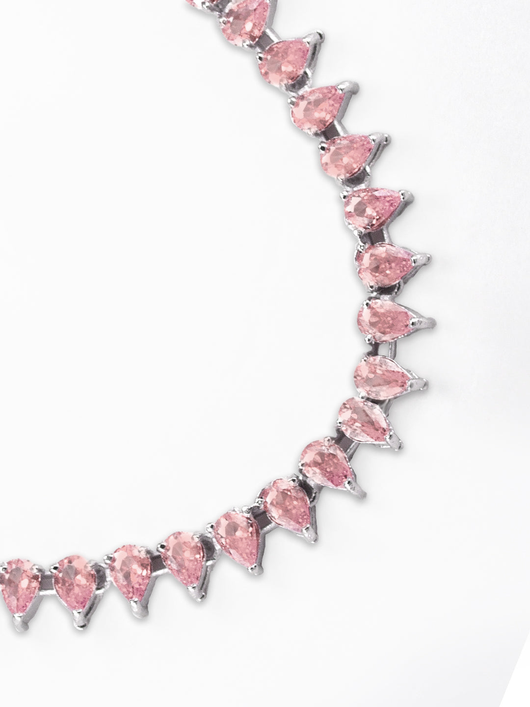 Pink AD Jewellery Set