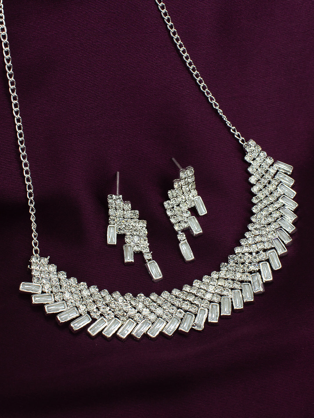 CZ Choker Jewellery Set