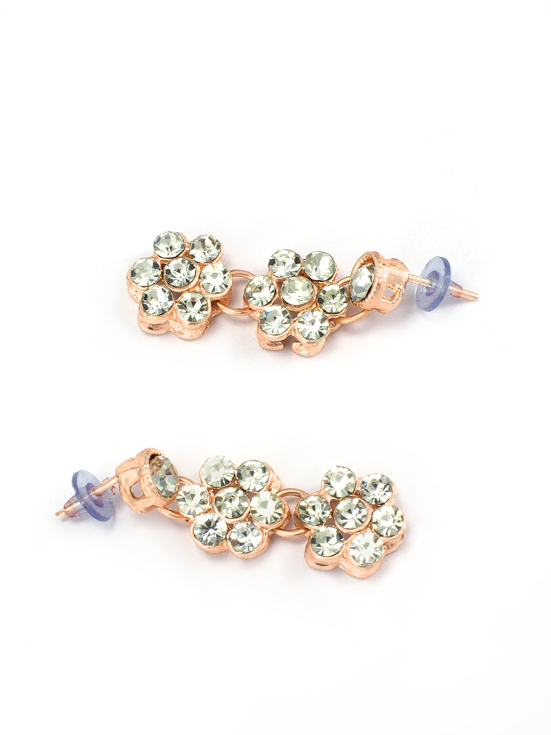 Floral CZ Jewellery Set