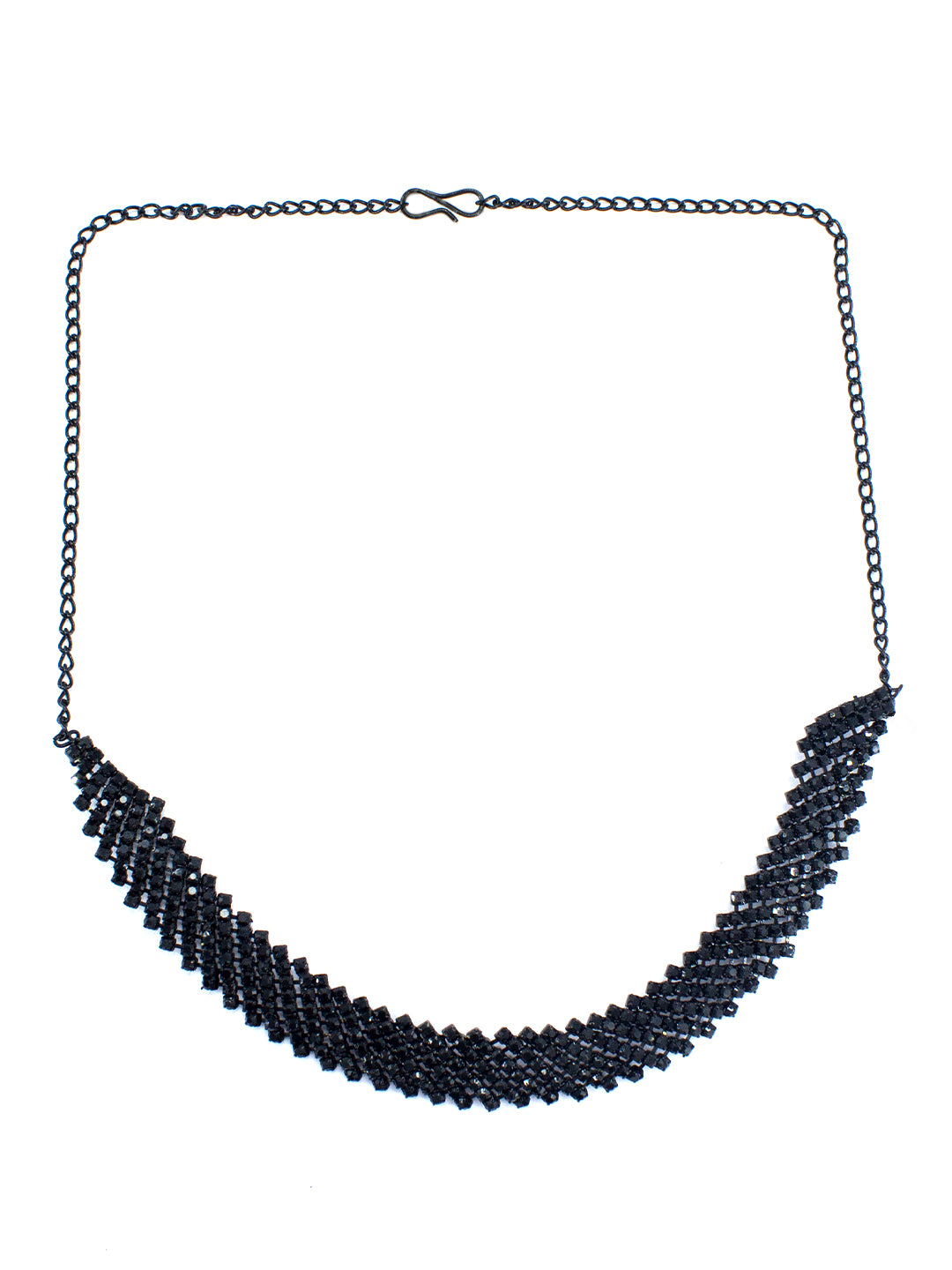 Black CZ Choker Jewellery Set