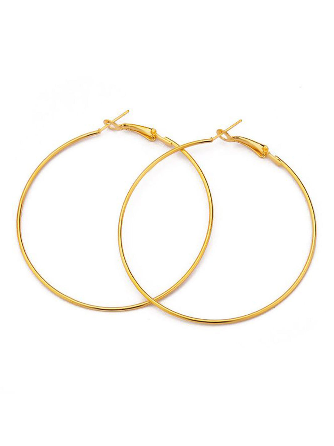 Gold Plated Big Hoop Earrings