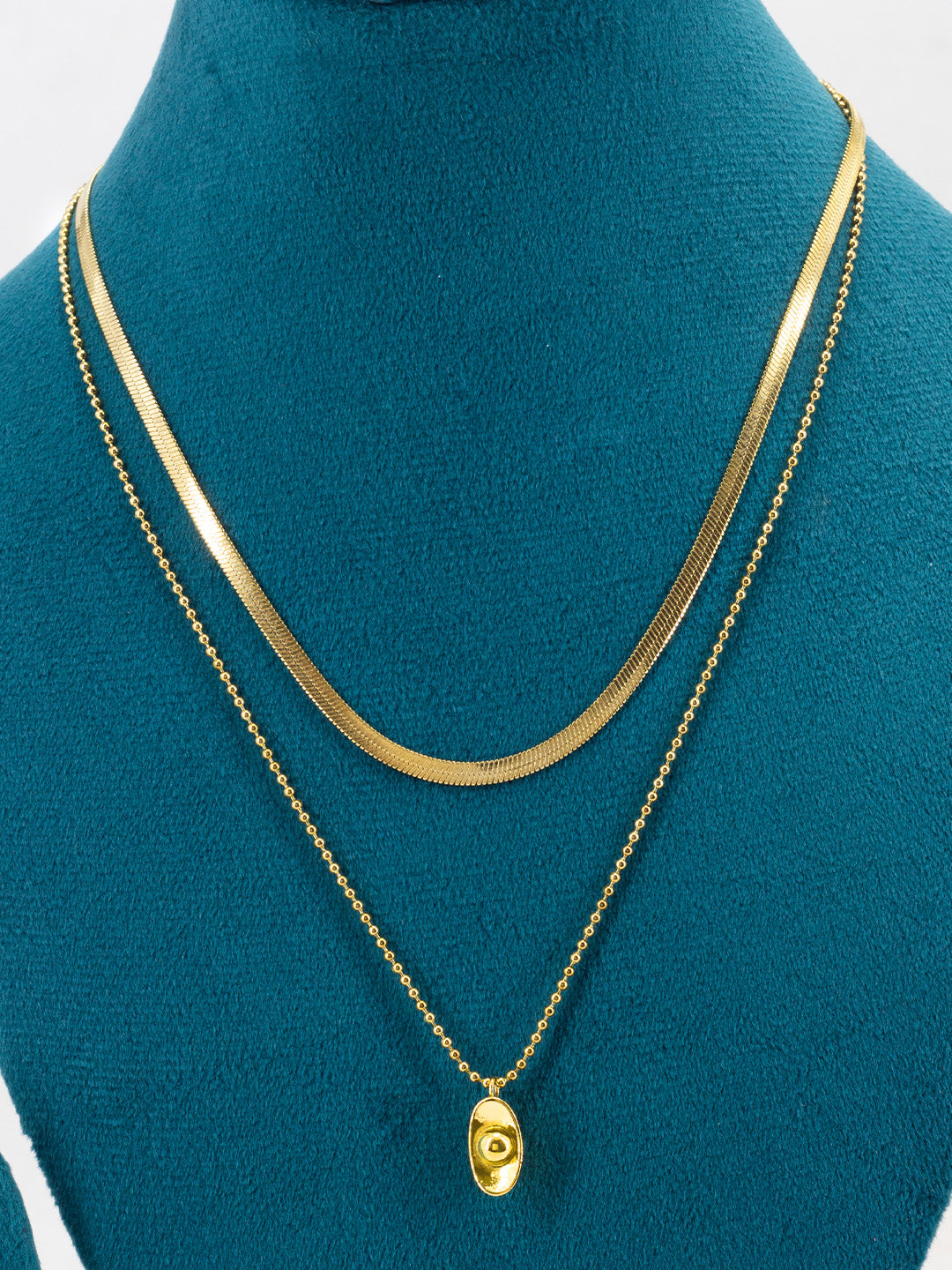 Double Layered Trendy Boat Chain Necklace