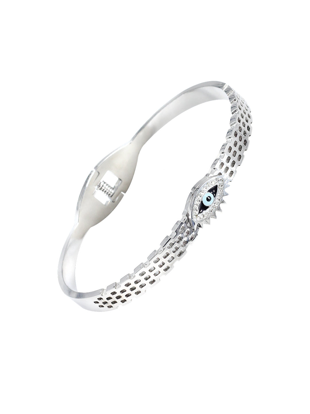 Stainless Steel Anti Tarnish Evil Eye Openable Bracelet
